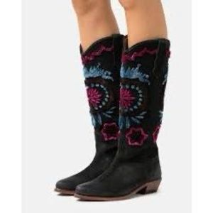 Free People NEW Roundhouse Western Leather Boots EU38.5